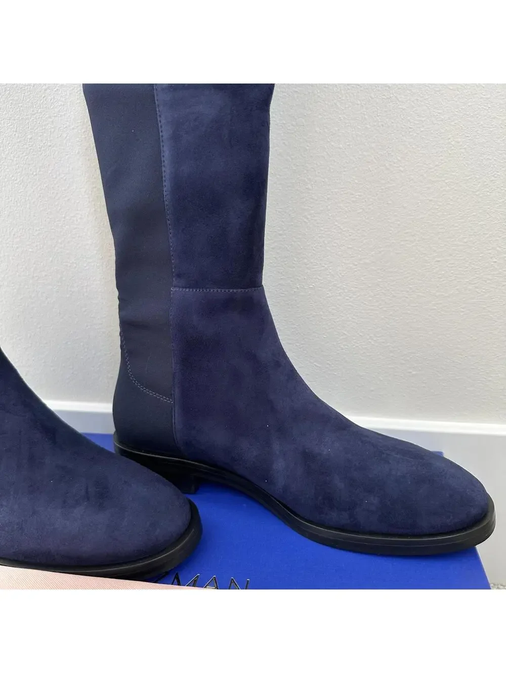 Stuart Weitzman Keelan Over-The-Knee OTK Boots NICE BLUE NIB Size 6